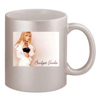 Bridget Fonda 11oz Metallic Silver Mug