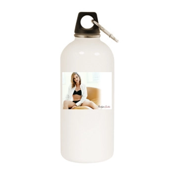 Bridget Fonda White Water Bottle With Carabiner