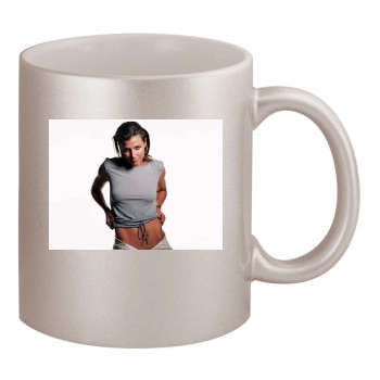 Bridget Moynahan 11oz Metallic Silver Mug