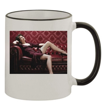 Bridget Moynahan 11oz Colored Rim & Handle Mug