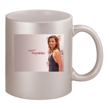 Bridget Moynahan 11oz Metallic Silver Mug