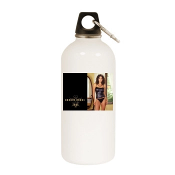 Brooke Burke White Water Bottle With Carabiner