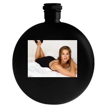 Brooke Shields Round Flask