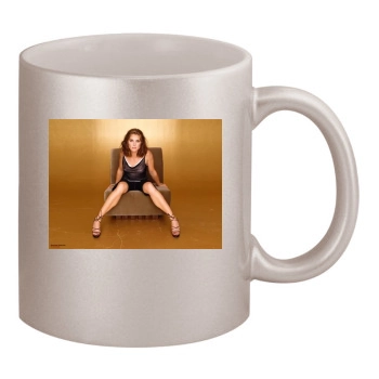 Brooke Shields 11oz Metallic Silver Mug