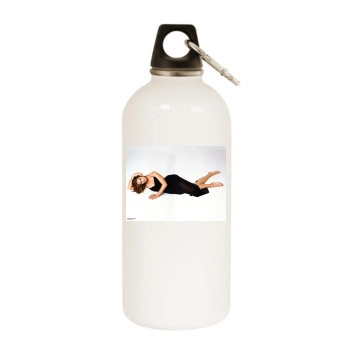 Brooke Shields White Water Bottle With Carabiner