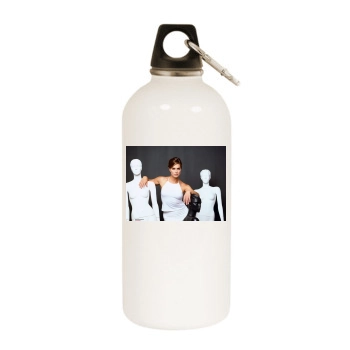 Brooke Shields White Water Bottle With Carabiner