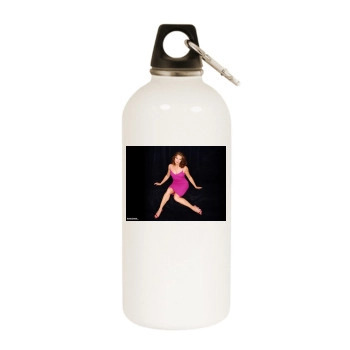 Brooke Shields White Water Bottle With Carabiner