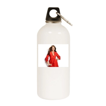 Brooke Shields White Water Bottle With Carabiner