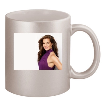 Brooke Shields 11oz Metallic Silver Mug