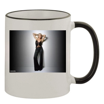 Cameron Diaz 11oz Colored Rim & Handle Mug