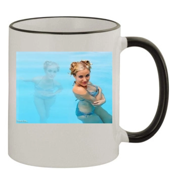 Cameron Diaz 11oz Colored Rim & Handle Mug