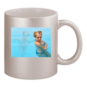 Cameron Diaz 11oz Metallic Silver Mug