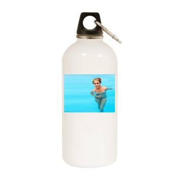 Cameron Diaz White Water Bottle With Carabiner