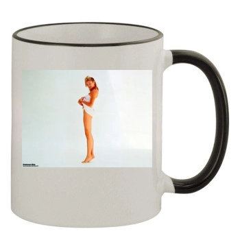 Cameron Diaz 11oz Colored Rim & Handle Mug