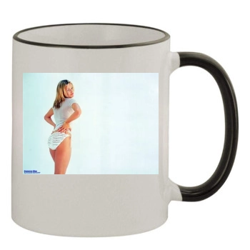 Cameron Diaz 11oz Colored Rim & Handle Mug