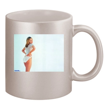 Cameron Diaz 11oz Metallic Silver Mug