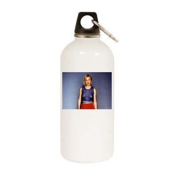 Cameron Diaz White Water Bottle With Carabiner