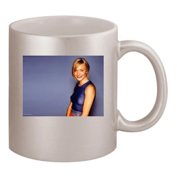 Cameron Diaz 11oz Metallic Silver Mug