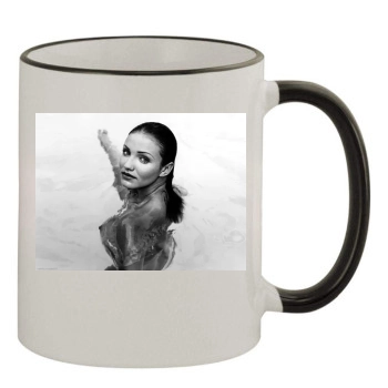 Cameron Diaz 11oz Colored Rim & Handle Mug