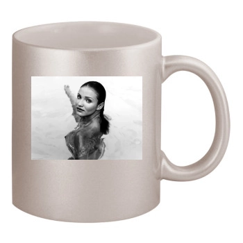 Cameron Diaz 11oz Metallic Silver Mug