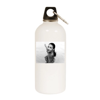 Cameron Diaz White Water Bottle With Carabiner