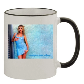 Cameron Diaz 11oz Colored Rim & Handle Mug