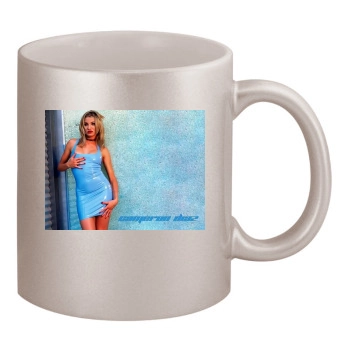 Cameron Diaz 11oz Metallic Silver Mug