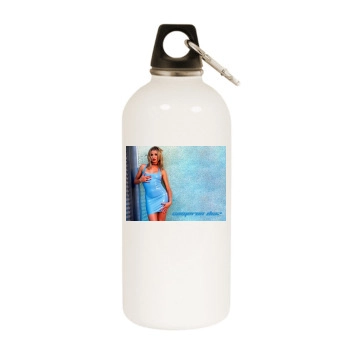 Cameron Diaz White Water Bottle With Carabiner