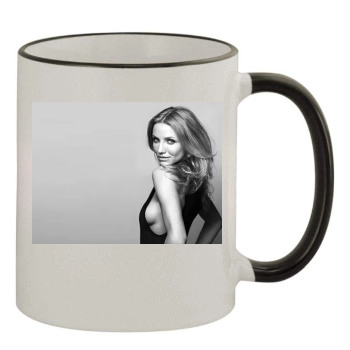 Cameron Diaz 11oz Colored Rim & Handle Mug