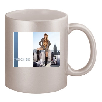 Cameron Diaz 11oz Metallic Silver Mug