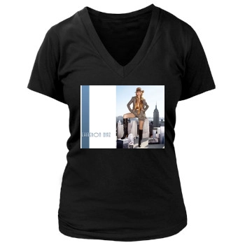 Cameron Diaz Women's Deep V-Neck TShirt