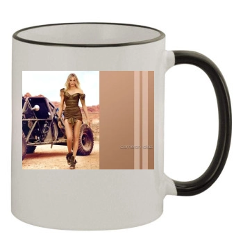 Cameron Diaz 11oz Colored Rim & Handle Mug