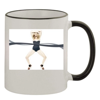 Cameron Diaz 11oz Colored Rim & Handle Mug