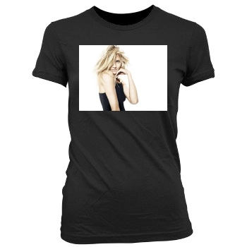 Cameron Diaz Women's Junior Cut Crewneck T-Shirt