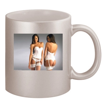 Candice Swanepoel 11oz Metallic Silver Mug