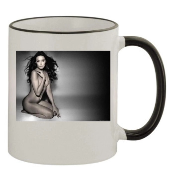 Carla Bruni 11oz Colored Rim & Handle Mug