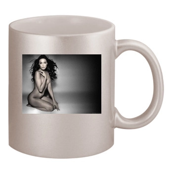 Carla Bruni 11oz Metallic Silver Mug