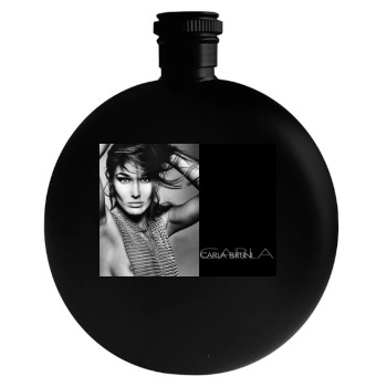 Carla Bruni Round Flask