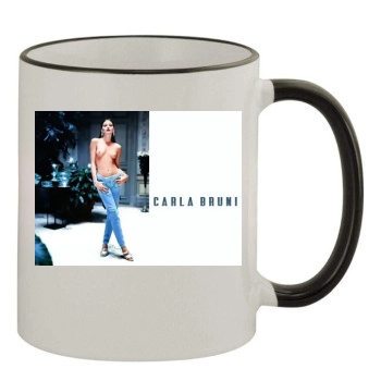 Carla Bruni 11oz Colored Rim & Handle Mug