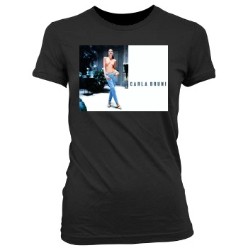 Carla Bruni Women's Junior Cut Crewneck T-Shirt