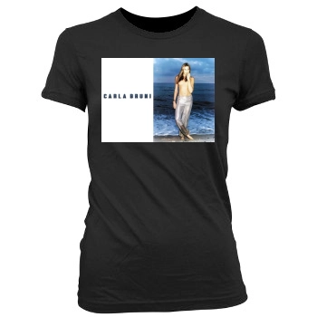 Carla Bruni Women's Junior Cut Crewneck T-Shirt