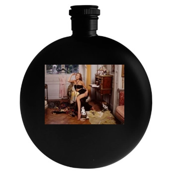 Carla Bruni Round Flask