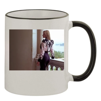 Carla Bruni 11oz Colored Rim & Handle Mug