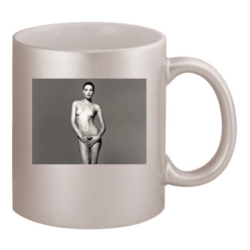 Carla Bruni 11oz Metallic Silver Mug