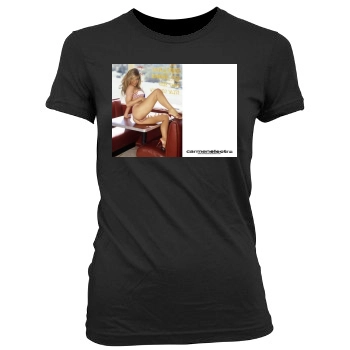 Carmen Electra Women's Junior Cut Crewneck T-Shirt