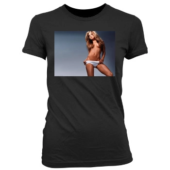 Carmen Electra Women's Junior Cut Crewneck T-Shirt