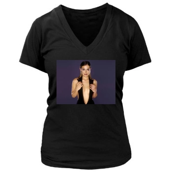 Cat Deeley Women's Deep V-Neck TShirt