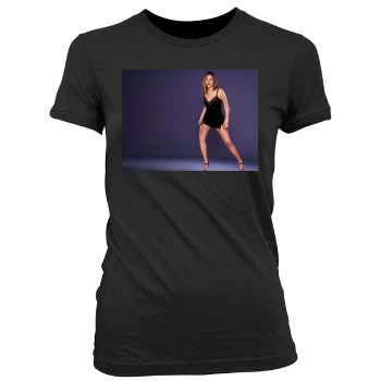 Cat Deeley Women's Junior Cut Crewneck T-Shirt