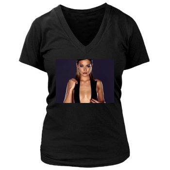 Cat Deeley Women's Deep V-Neck TShirt