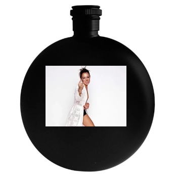 Cat Deeley Round Flask